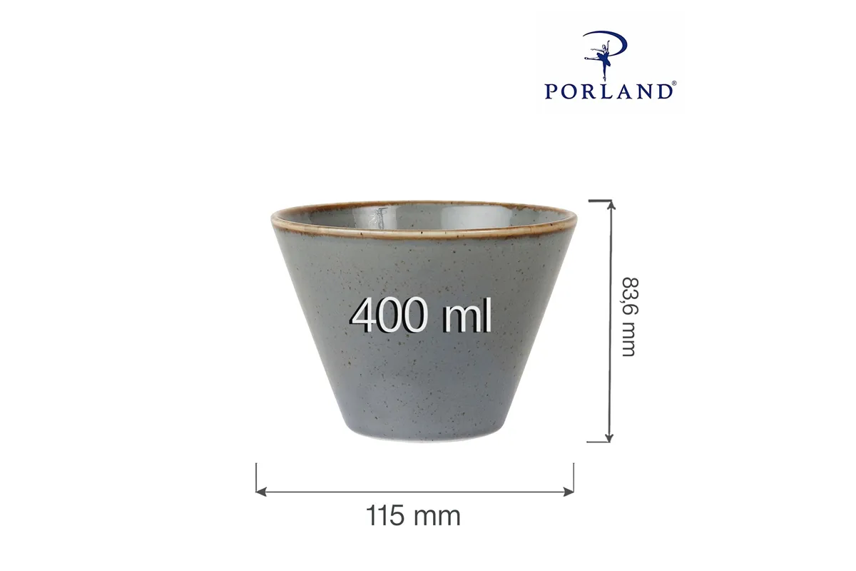 Miska stożkowa Stone 400 ml Porland 04ALM002461