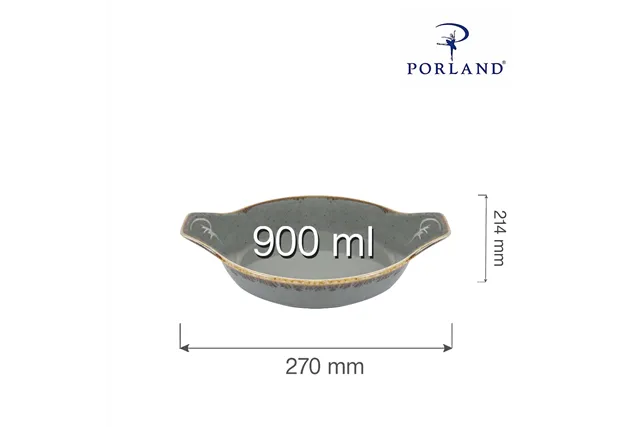 Naczynie do zapiekania Stone 210 mm Porland 04ALM002590 Naczynie do zapiekania Stone 210 mm Porland 04ALM002590