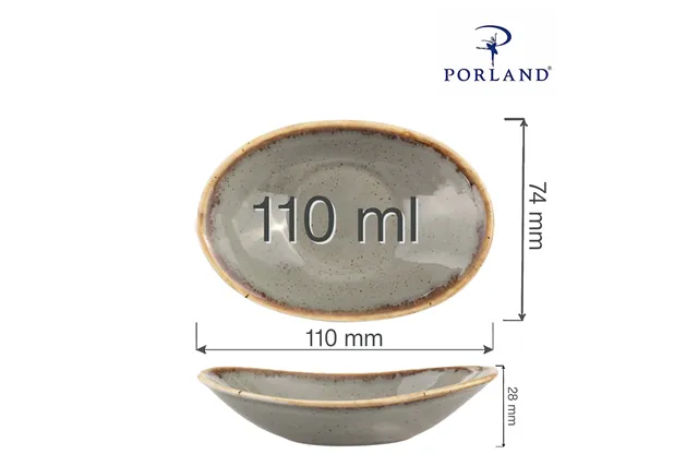 Mini naczynie owalne Stone 110 mm Porland 04ALM002470 Mini naczynie owalne Stone 110 mm Porland 04ALM002470