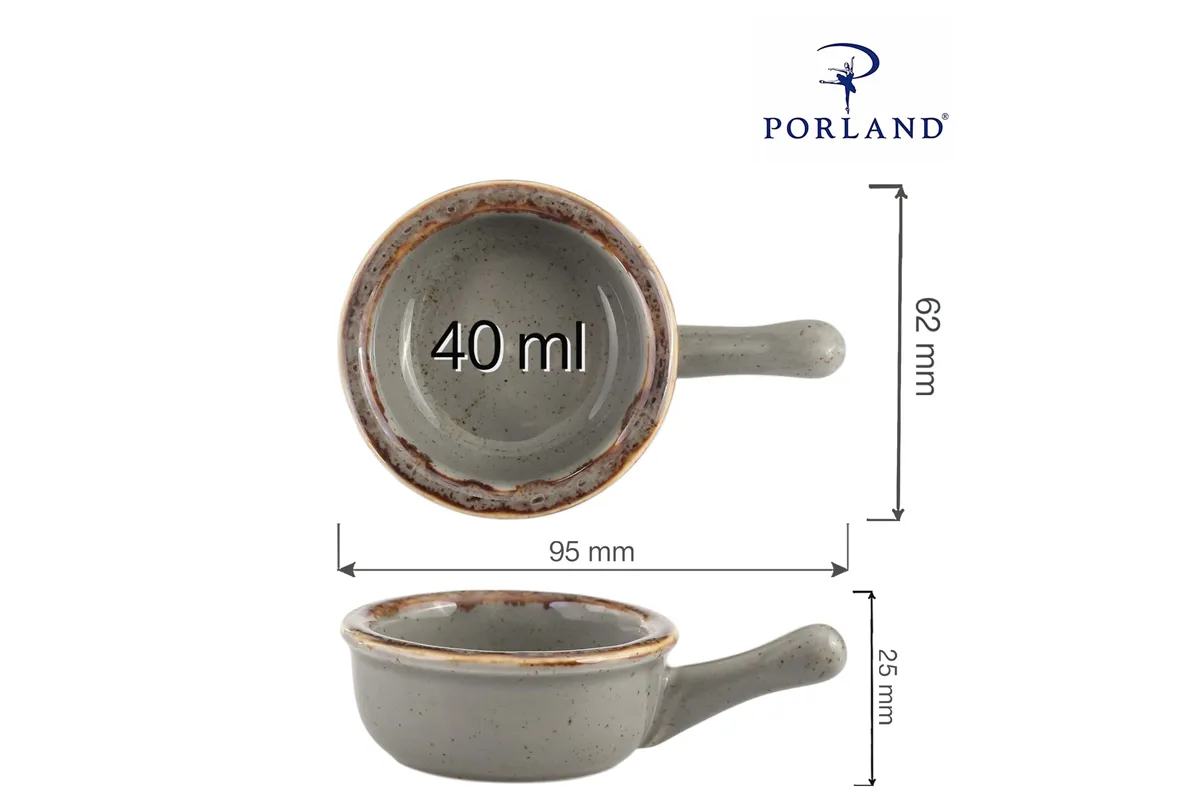 Mini naczynie z rączką Stone 60 mm Porland 04ALM002594
