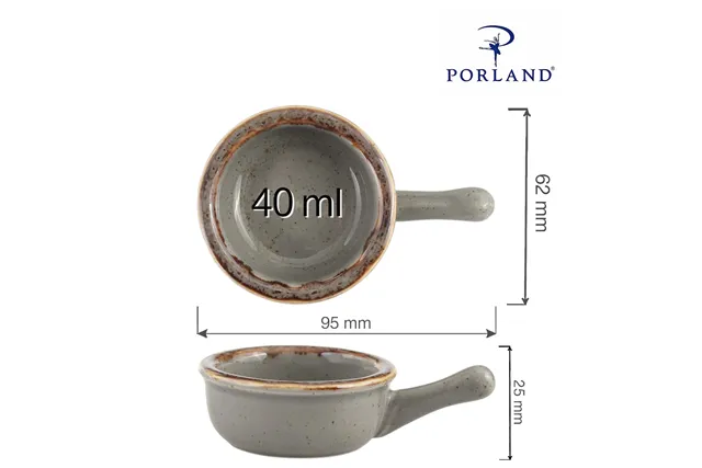 Mini naczynie z rączką Stone 60 mm Porland 04ALM002594 Mini naczynie z rączką Stone 60 mm Porland 04ALM002594