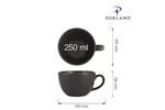 Filiżanka elegancka Coal 250 ml Porland 04ALM001515