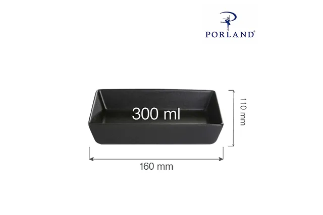 Naczynie do przystawek Coal 160x110 mm Porland 04ALM002049 Naczynie do przystawek Coal 160x110 mm Porland 04ALM002049
