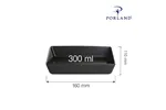 Naczynie do przystawek Coal 160x110 mm Porland 04ALM002049