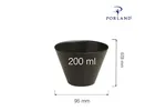 Miska stożkowa Coal 200 ml Porland 04ALM001526