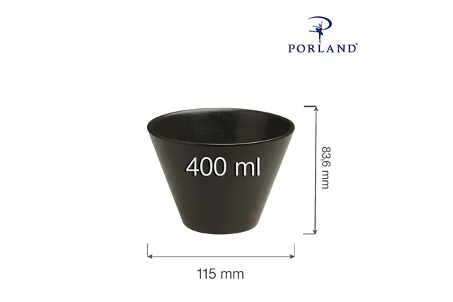 Miska stożkowa Coal 400 ml Porland 04ALM001527 Miska stożkowa Coal 400 ml Porland 04ALM001527