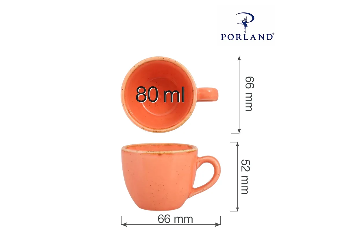 Filiżanka elegancka do espresso Amber 80 ml Porland 04ALM001719