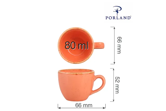 Filiżanka elegancka do espresso Amber 80 ml Porland 04ALM001719 Filiżanka elegancka do espresso Amber 80 ml Porland 04ALM001719