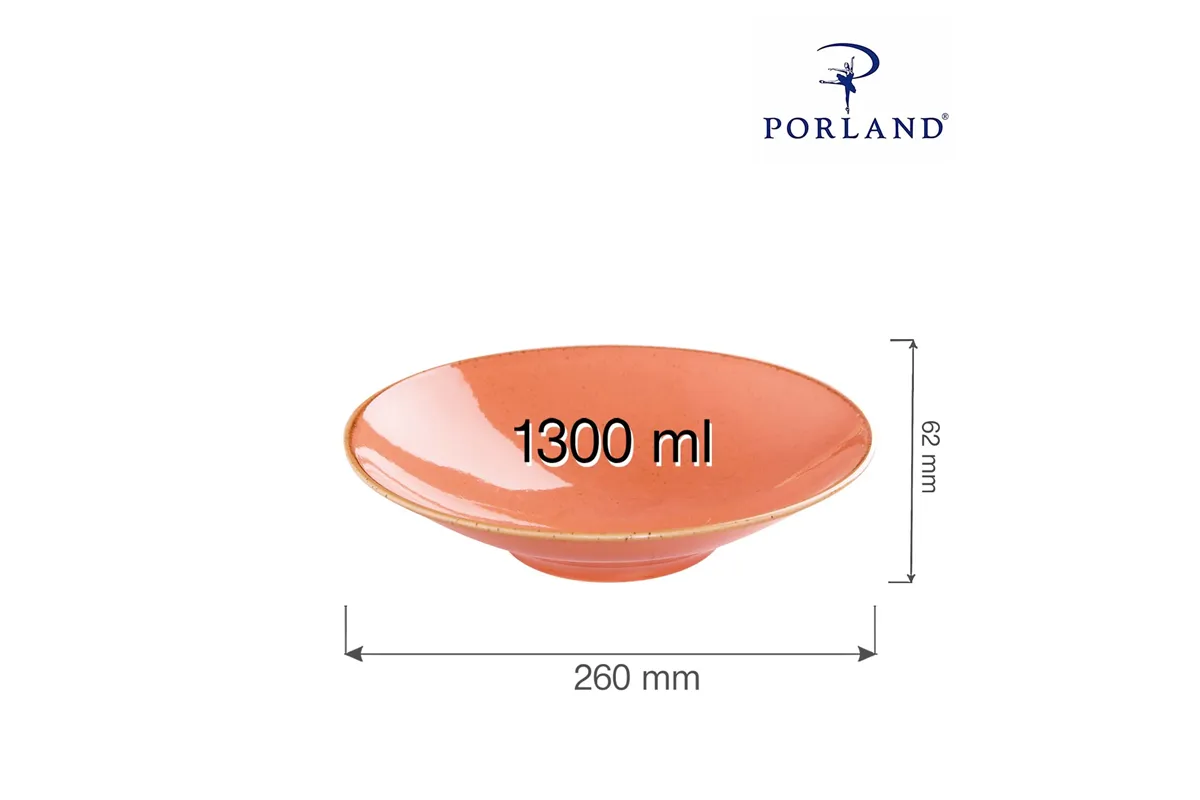 Talerz na stopie Amber 260 mm Porland 04ALM001948