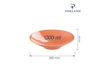 Talerz na stopie Amber 260 mm Porland 04ALM001948