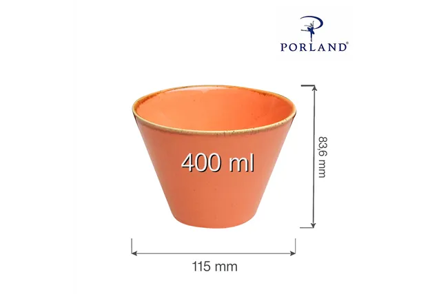 Miska stożkowa Amber 400 ml Porland 04ALM001439 Miska stożkowa Amber 400 ml Porland 04ALM001439