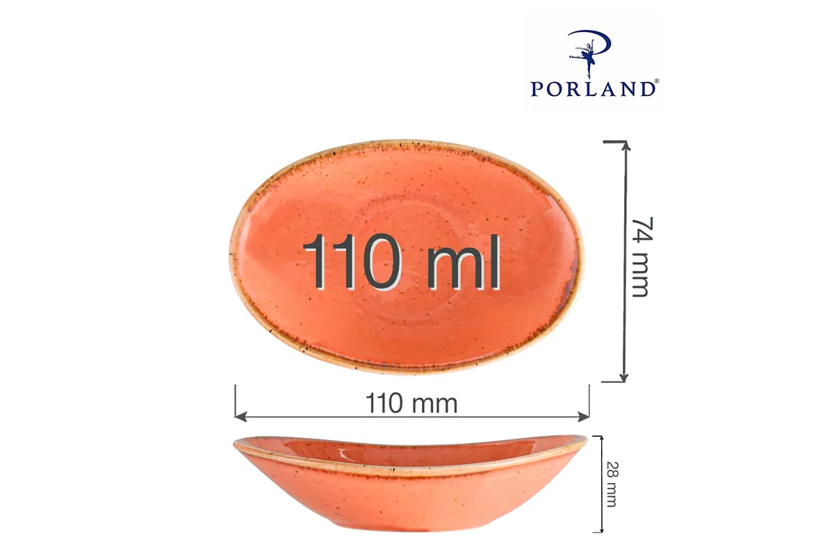 Mini naczynie owalne Amber 110 mm Porland 04ALM001634