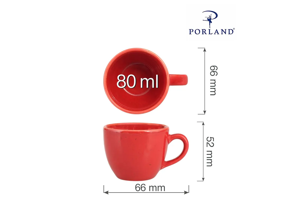 Filiżanka elegancka do espresso Magma 80 ml Porland 04ALM001717