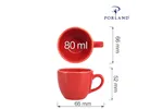 Filiżanka elegancka do espresso Magma 80 ml Porland 04ALM001717
