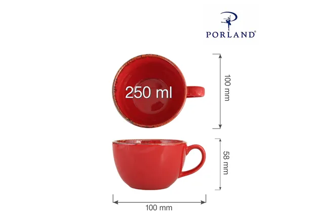 Filiżanka elegancka Magma 250 ml Porland 04ALM001412 Filiżanka elegancka Magma 250 ml Porland 04ALM001412