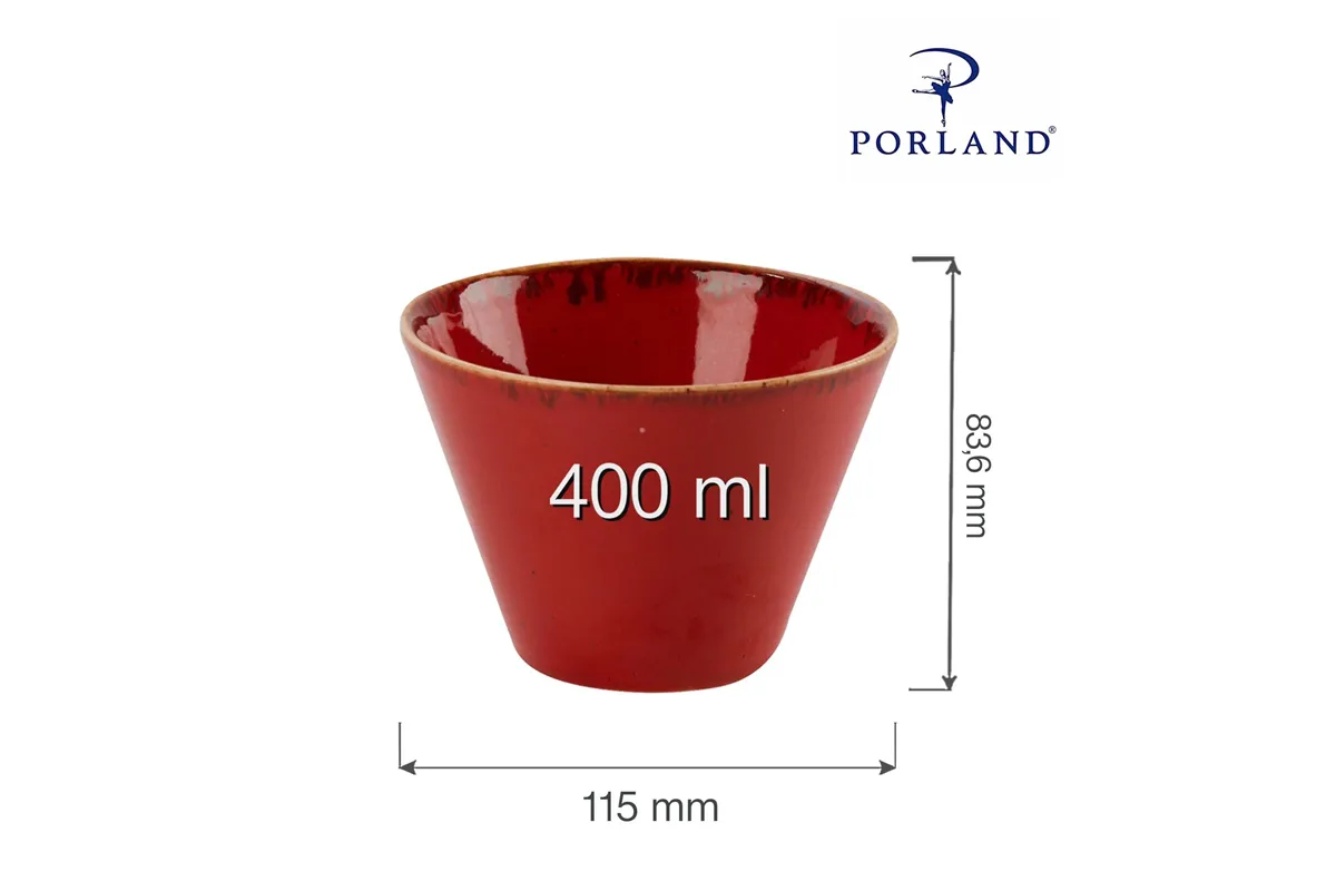 Miska stożkowa Magma 400 ml Porland 04ALM001441