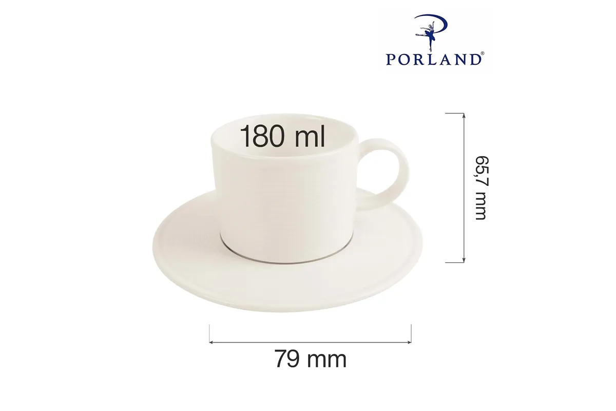 Filiżanka sztaplowana Line 180 ml Porland 04ALM002285