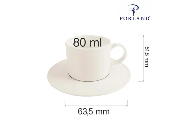 Filiżanka sztaplowana Line 80 ml Porland 04ALM002559