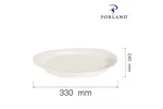 Półmisek owalny Dove 330 mm Porland 04ALM000015