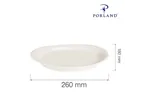 Półmisek owalny Dove 260x180 mm Porland 04ALM000016