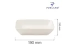 Półmisek do przystawek Dove 190x150 mm Porland 04ALM000081