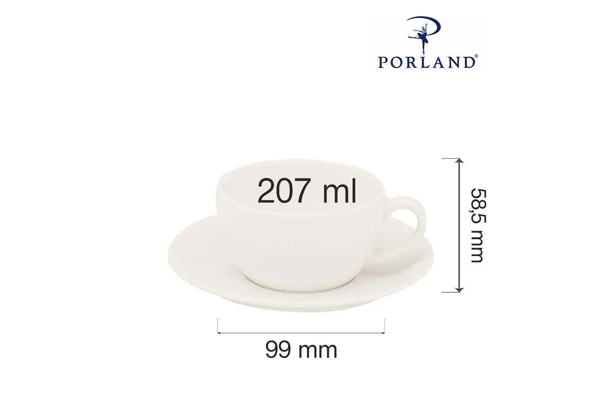 Filiżanka elegancka Dove 207 ml Porland 04ALM000069