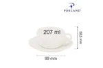 Filiżanka elegancka Dove 207 ml Porland 04ALM000069