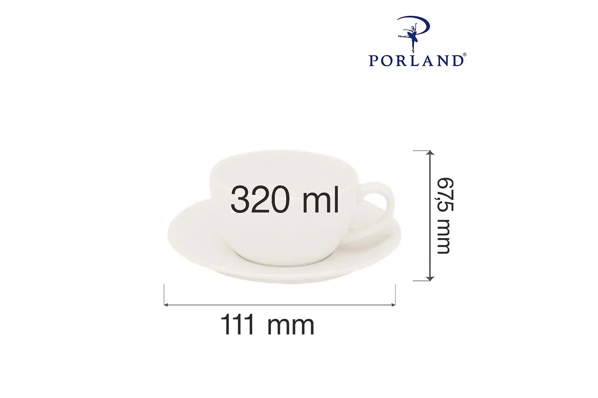 Filiżanka elegancka Dove 320 ml Porland 04ALM000327