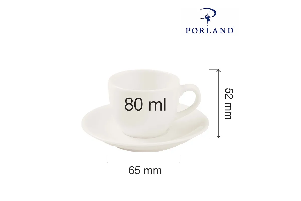Filiżanka elegancka Dove 80 ml Porland 04ALM000045