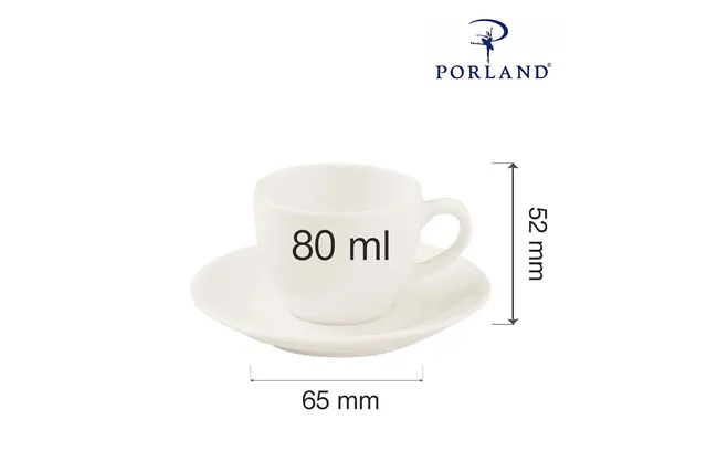 Filiżanka elegancka Dove 80 ml Porland 04ALM000045 Filiżanka elegancka Dove 80 ml Porland 04ALM000045