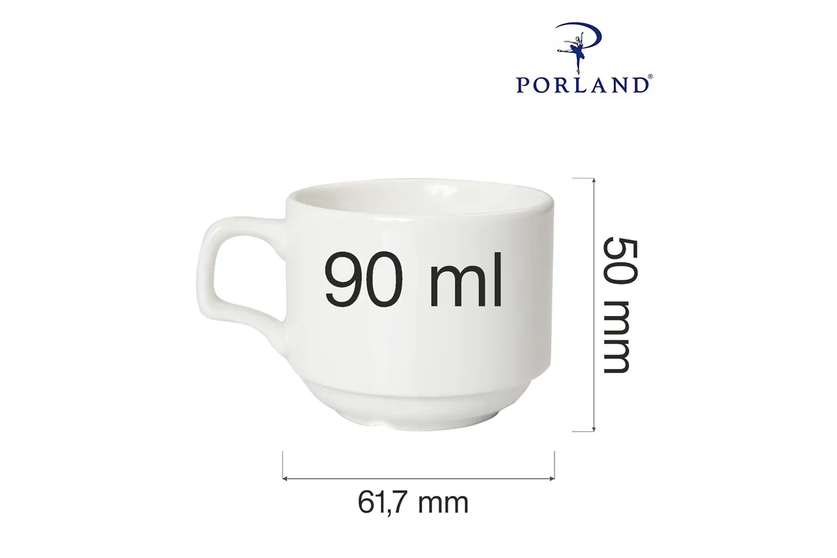 Filiżanka sztaplowana Dove 90 ml Porland 04ALM003455