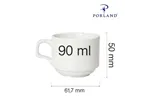 Filiżanka sztaplowana Dove 90 ml Porland 04ALM003455