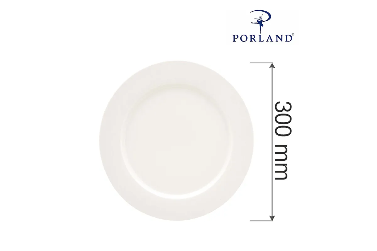 Talerz płytki z płaskim rantem Dove 300 mm Porland 04ALM001349