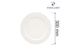 Talerz płytki z płaskim rantem Dove 300 mm Porland 04ALM001349