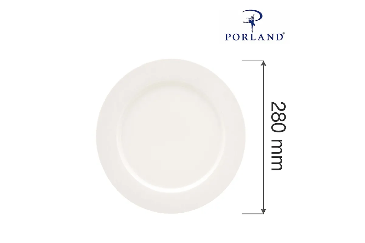 Talerz płytki z płaskim rantem Dove 280 mm Porland 04ALM000873
