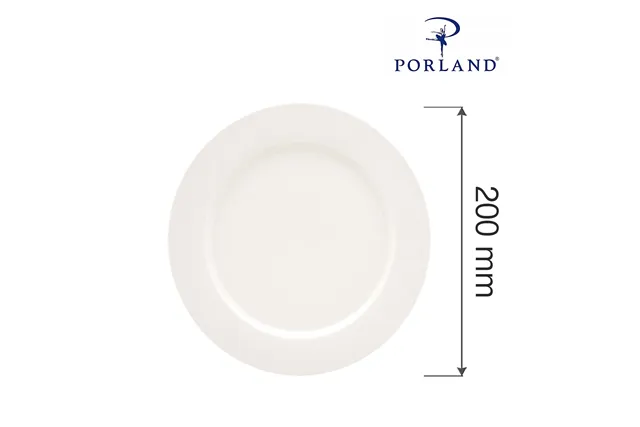 Talerz płytki z płaskim rantem Dove 200 mm Porland 04ALM000876