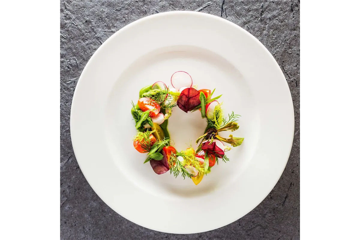 Talerz płytki z płaskim rantem Dove 200 mm Porland 04ALM000876