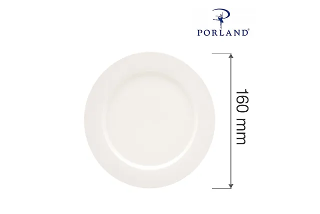 Talerz płytki z płaskim rantem Dove 160 mm Porland 04ALM002951