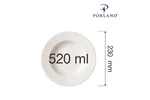 Talerz głęboki z płaskim rantem Dove 230 mm Porland 04ALM000874