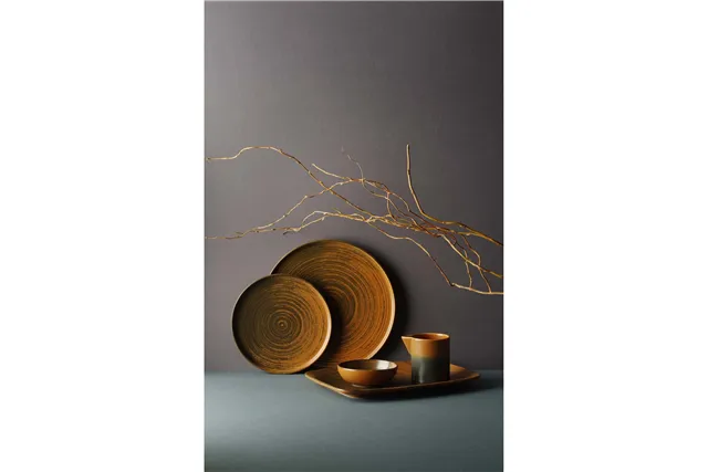 Talerz z wysokim rantem Lykke Brown, 180 mm Porland 04ALM005776 Talerz z wysokim rantem Lykke Brown, 180 mm Porland 04ALM005776