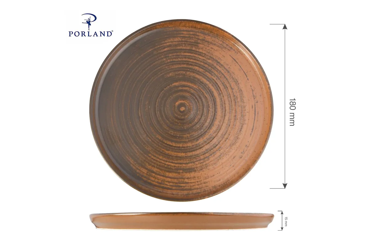 Talerz z wysokim rantem Lykke Brown, 180 mm Porland 04ALM005776