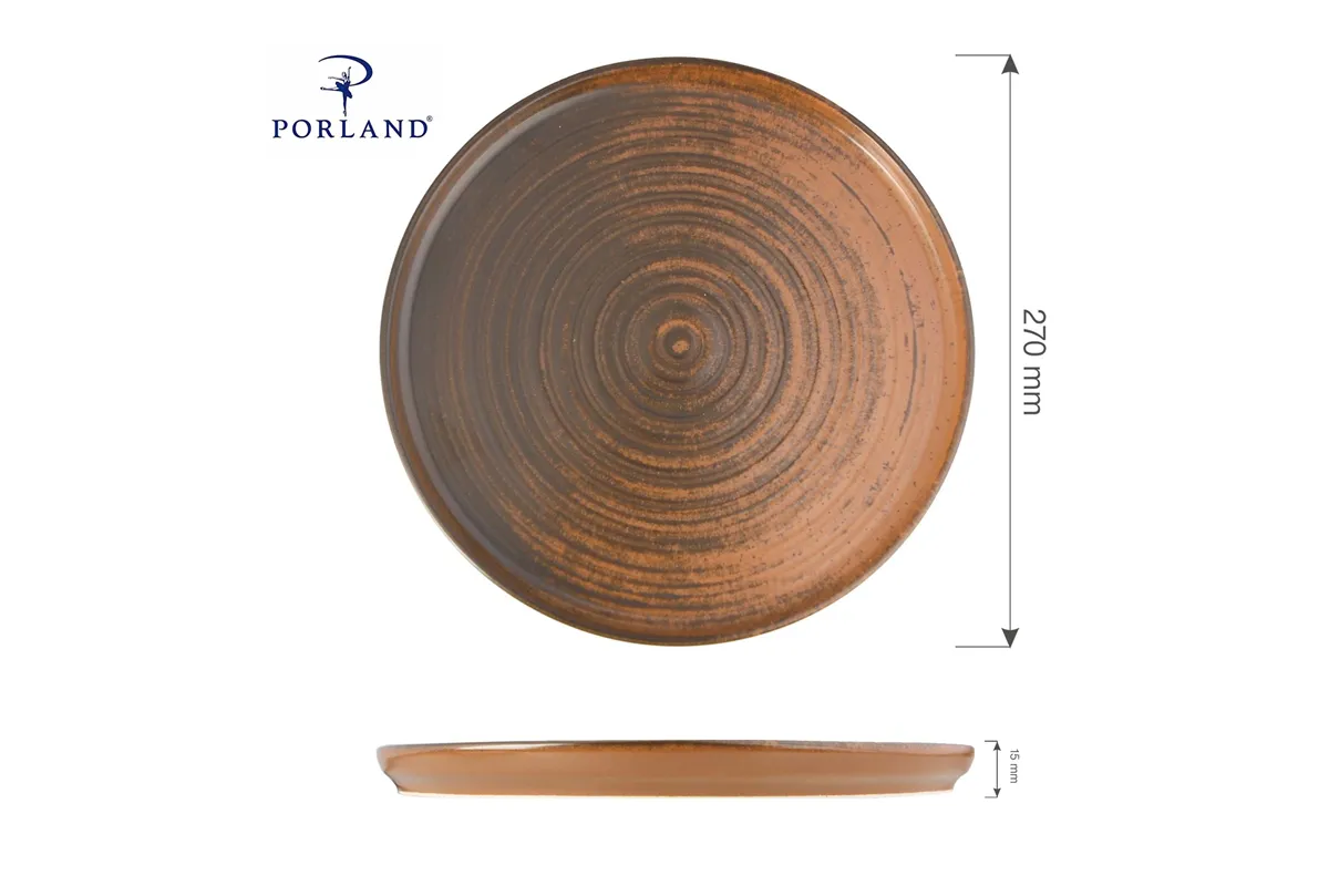 Talerz z wysokim rantem Lykke Brown, 270 mm Porland 04ALM005786