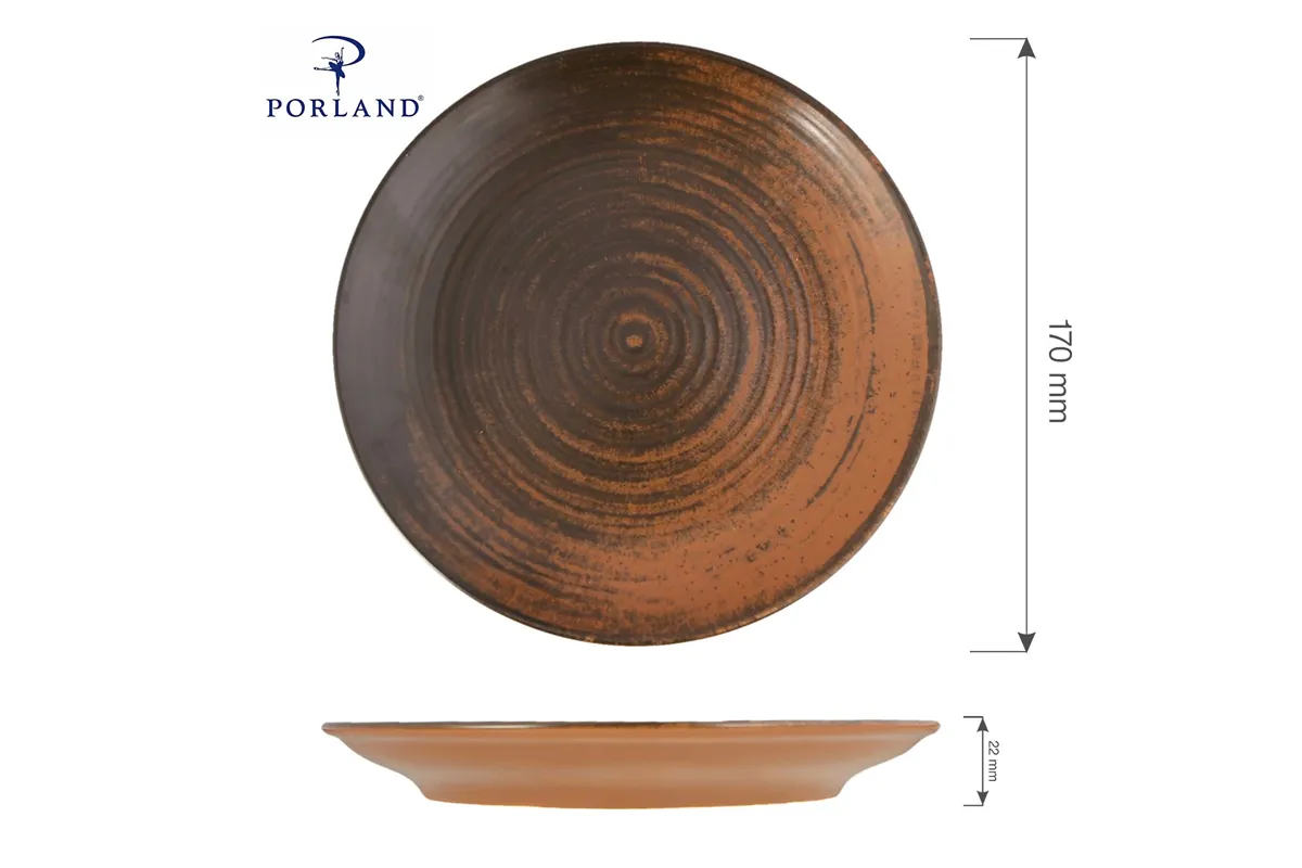 Talerz płytki Lykke Brown, 170 mm Porland 04ALM005935