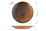 Talerz płytki Lykke Brown, 170 mm Porland 04ALM005935