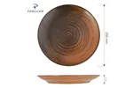 Talerz płytki Lykke Brown, 250 mm Porland 04ALM005943