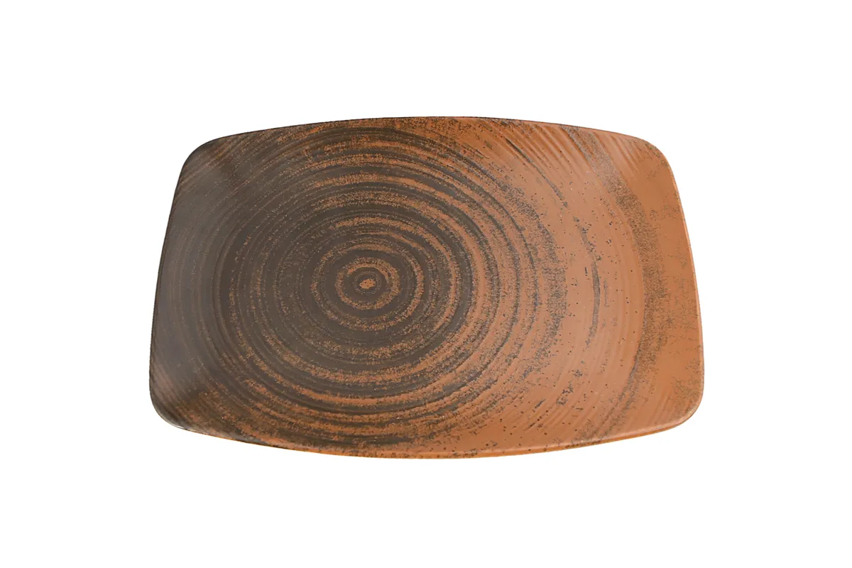 Talerz owalny Lykke Brown, 270x200 mm Porland 04ALM005955