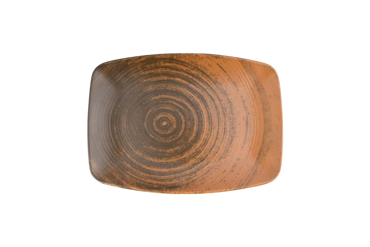 Talerz owalny Lykke Brown, 320 x 230 mm Porland 04ALM005961