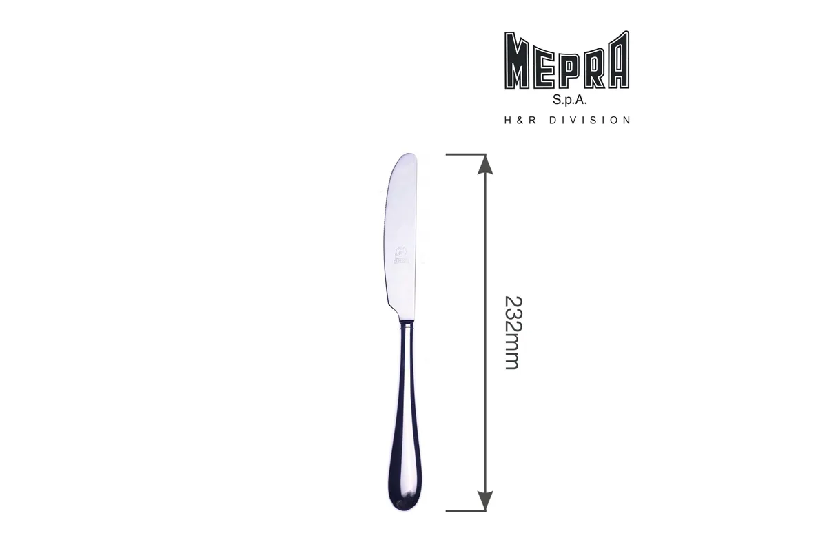 Nóż stołowy z pustą rękojeścią Natura Mepra 10341112