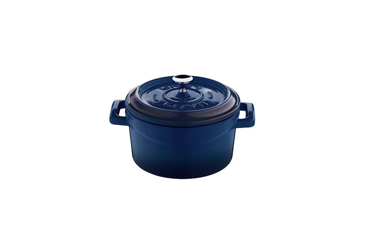 Mini garnek żeliwny (O)12cm, niebieski LAVA 832035