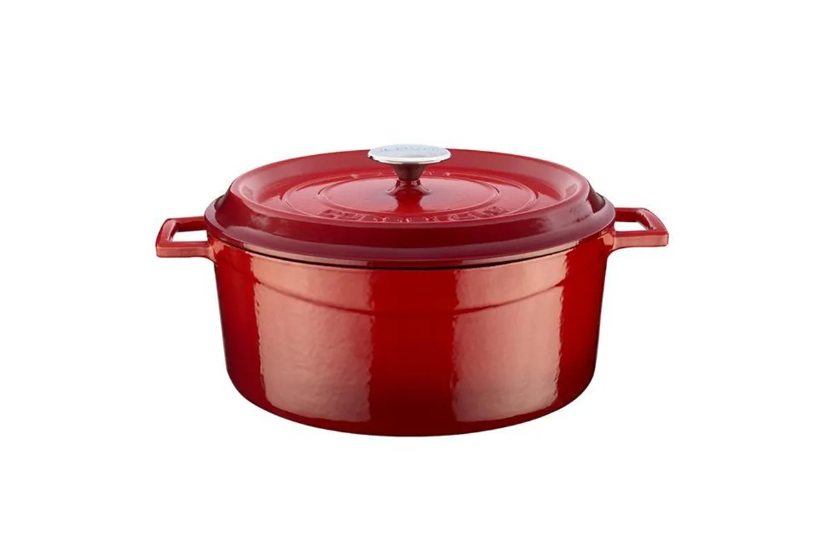 Garnek żeliwny (O)28cm, czerwony LAVA 832196